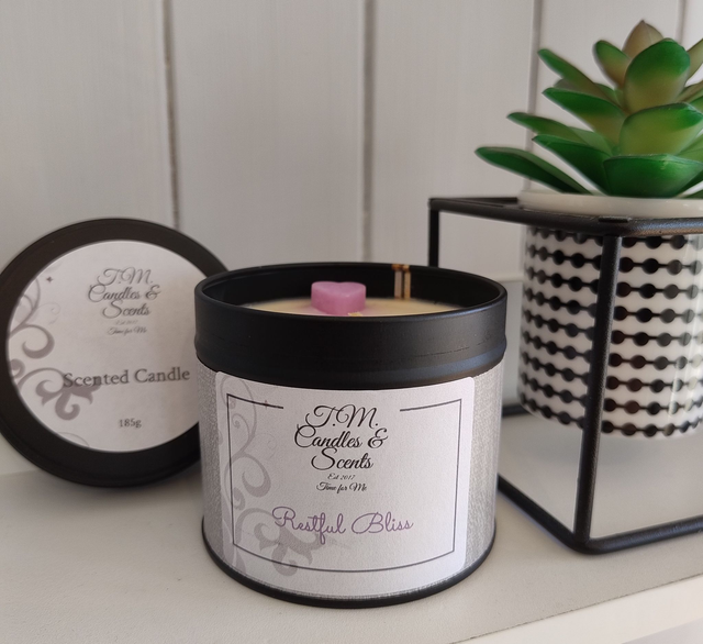 Restful Bliss large candle tin