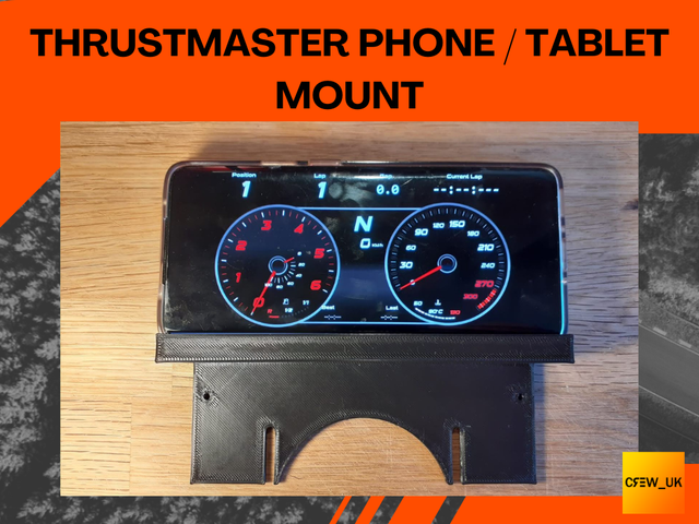 Thrustmaster Universal Phone, Tablet Dash holder, TS-pc, Ts-xw, T300, Tx, MFD