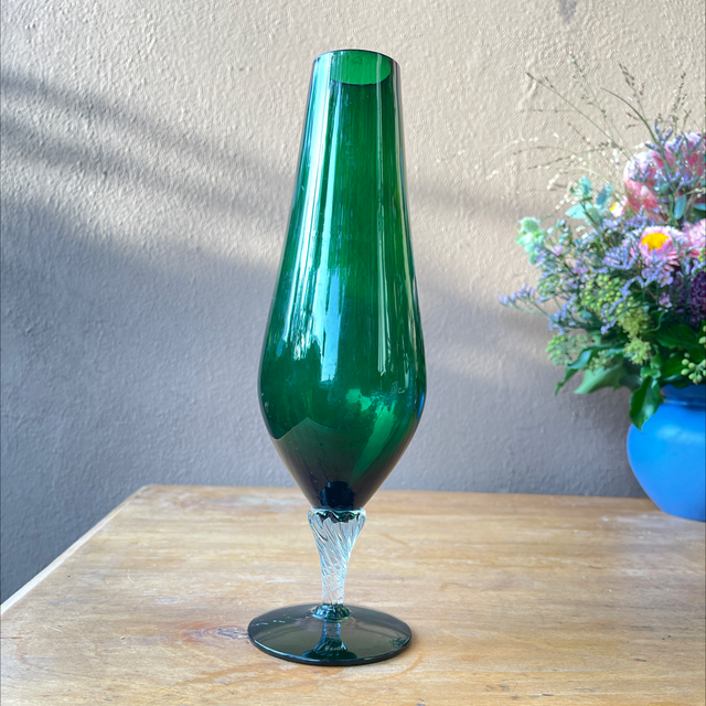 Murano Glas Vase grün 