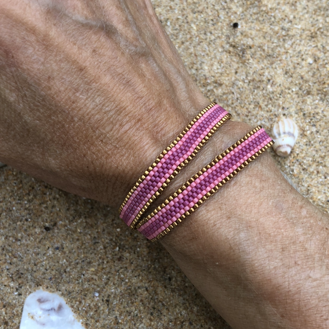 Serpentin rose/doré