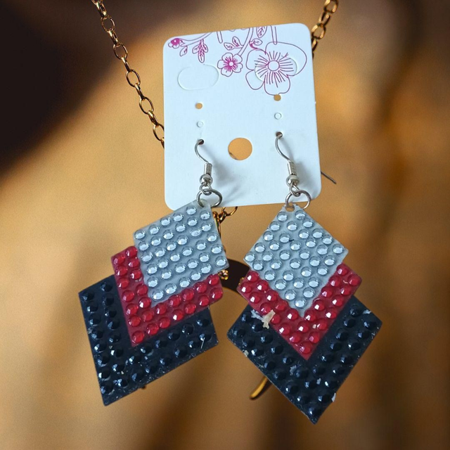 Boucles d'oreilles géométrique