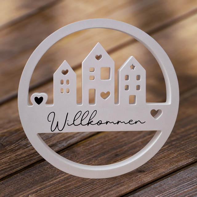 Willkommens-Schild "Minimal"