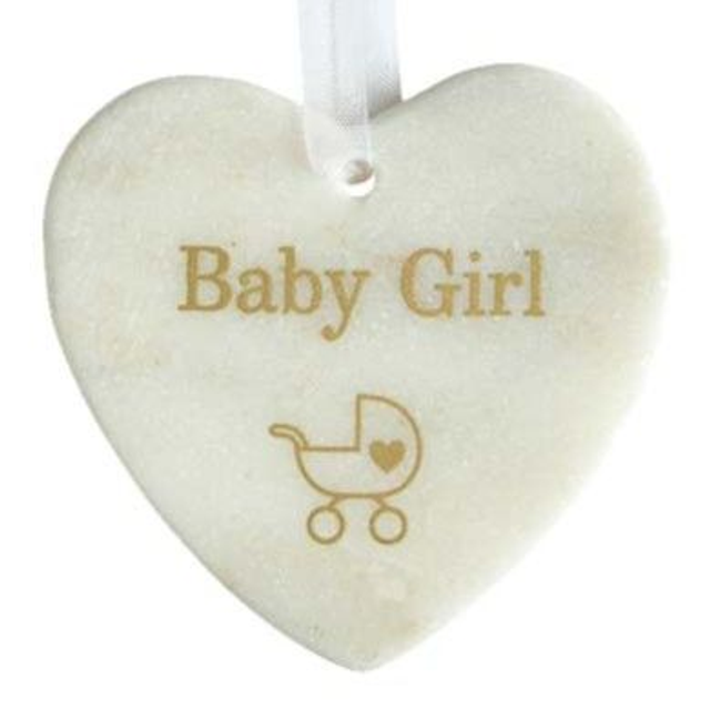 Marble Hanging Heart New Baby Decoration In 3 Designs