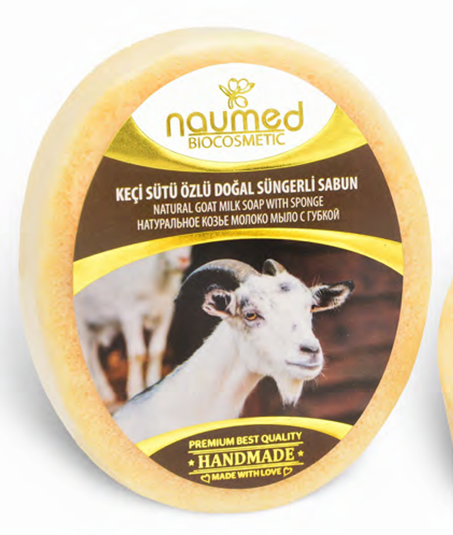 NAUMED Mydło w Gąbce z KOZIM MLEKIEM 135g