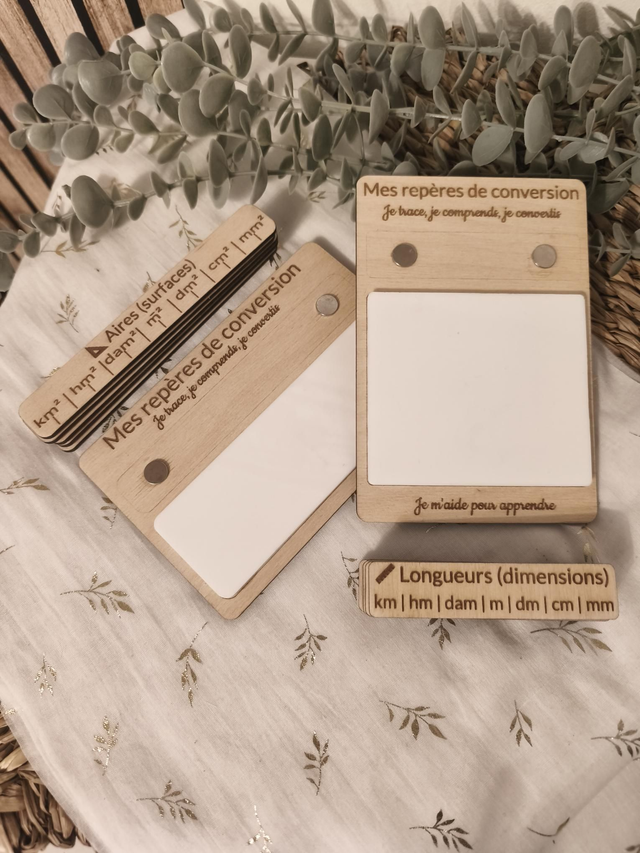 Apprendre les conversions sans stress – Outil pédagogique en bois