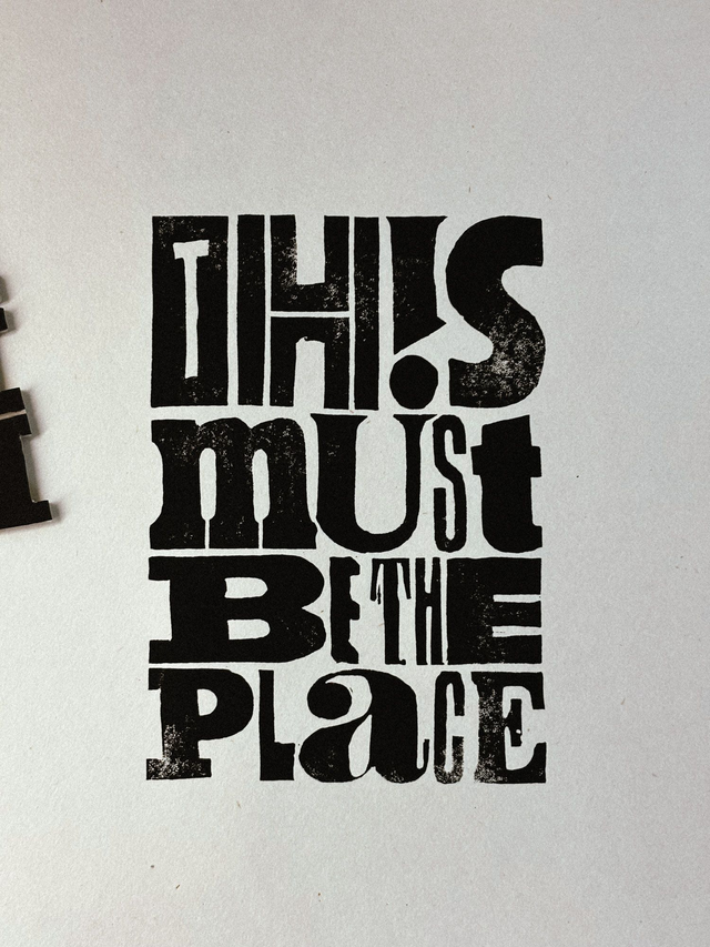 This must be the place (Talking Heads tribute) - linoryt A4