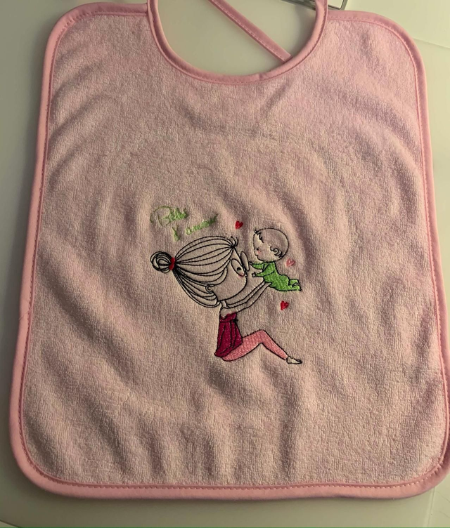Bavoir "bébé d'amour"