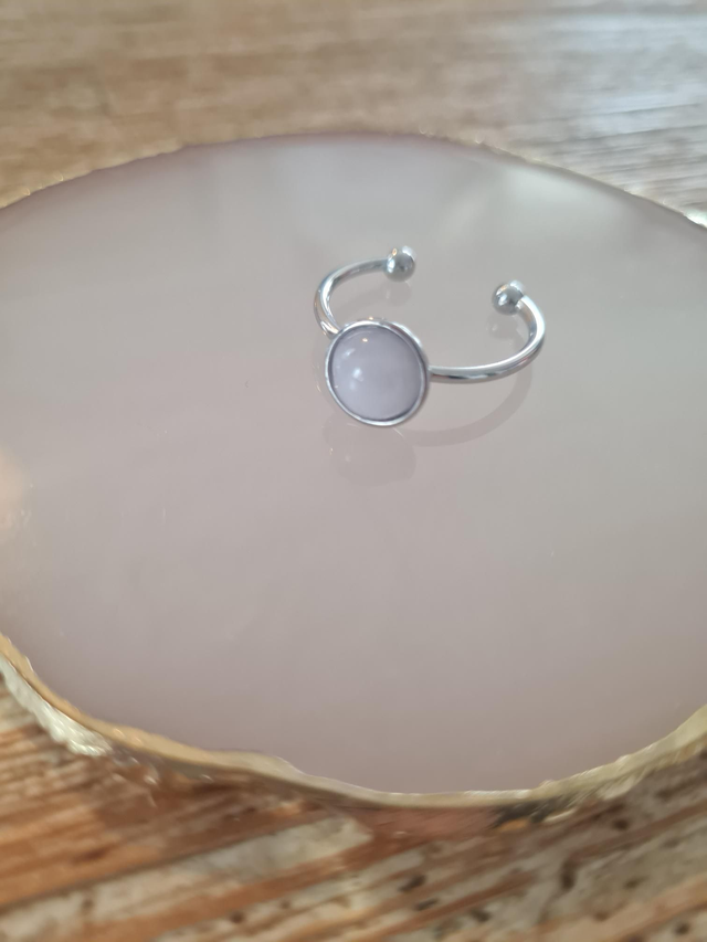 Bague quartz rose 
