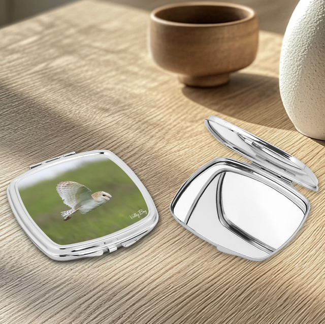 "Barn Owl" Compact Mirror   