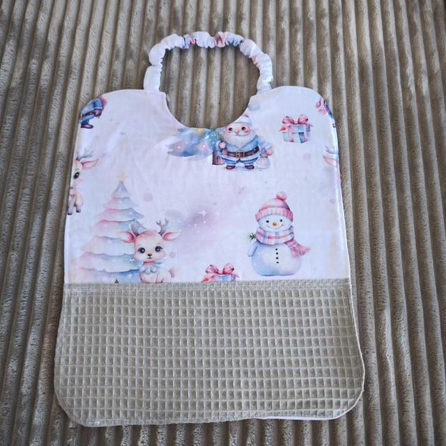 Grand bavoir réversible Noël 