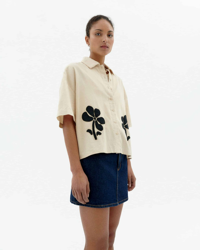THINKING MU MARYGOLD ANNA BLOUSE