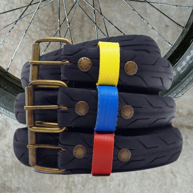 Ceinture Belt Vélo Route - passants colorés