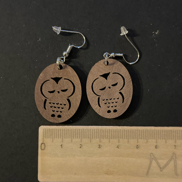 La chouette en noyer 