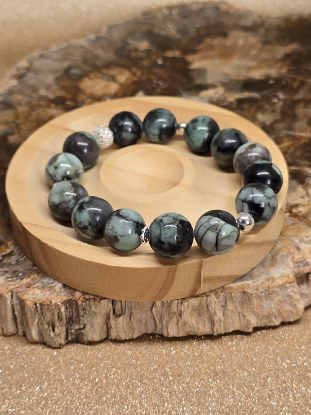 Bracelet Emeraude XXL en 1,4 cm