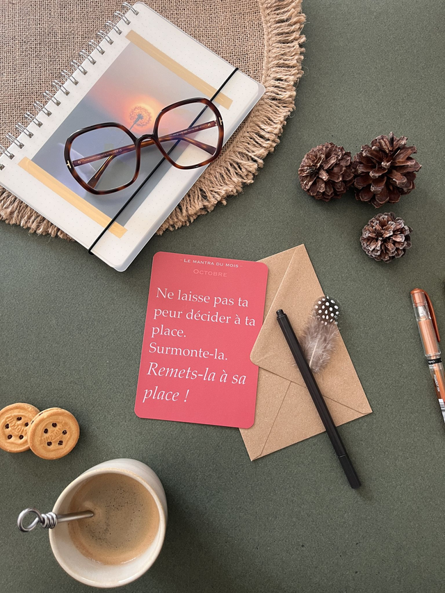 Carte de vœux &quot;Mantra&quot; octobre