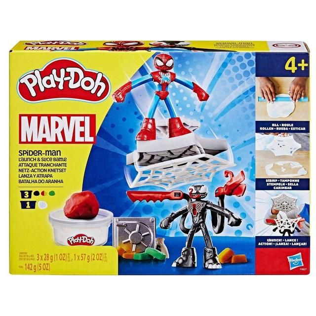 Play-Doh Marvel Spider-Man Launch And Slice Battle Playset