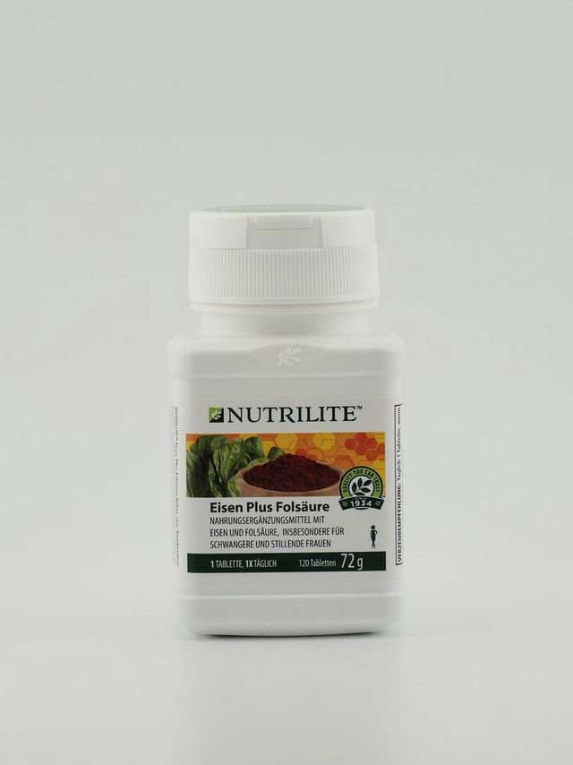 Nutrilite - Eisen Plus Folsäure - 72g 120 Presslinge