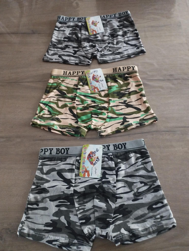 Lot de trois boxers garçons 5 ans 