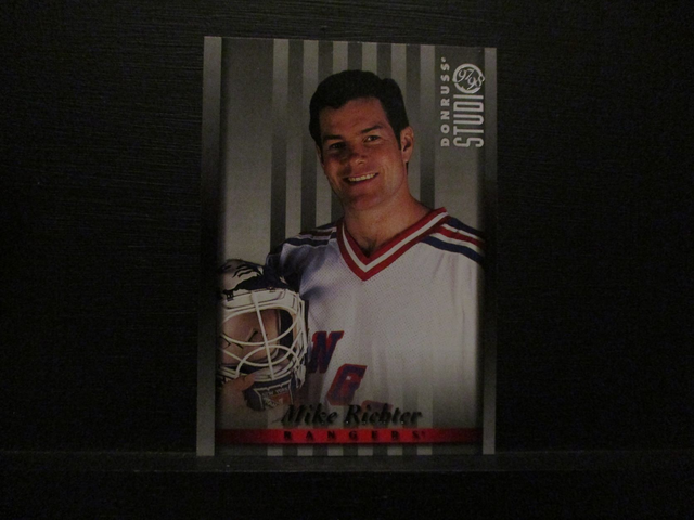 Mike Richter - NFL 1997 Donruss Studio Ice Hockey Original Trading Card #59