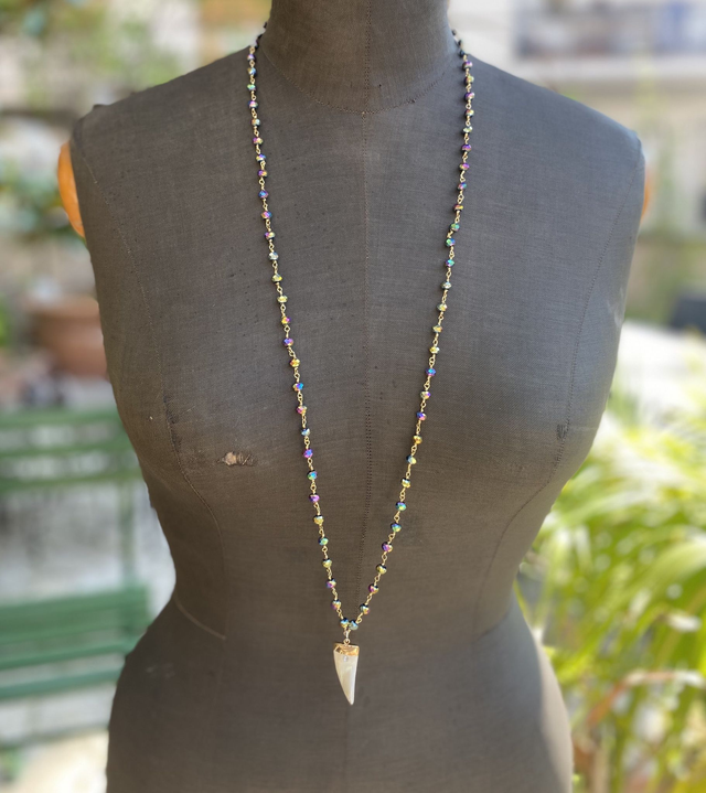 Corno portafortuna  - collana lunga  