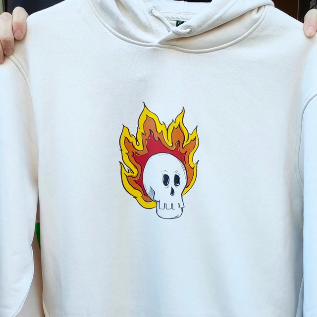 CALAVERA ON FIRE HOODIE
