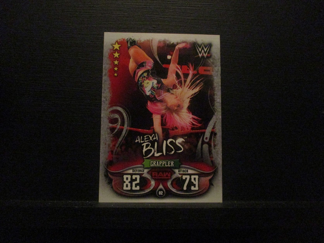 Alexa Bliss - Raw Slam Attax Live Original Trading Card #82