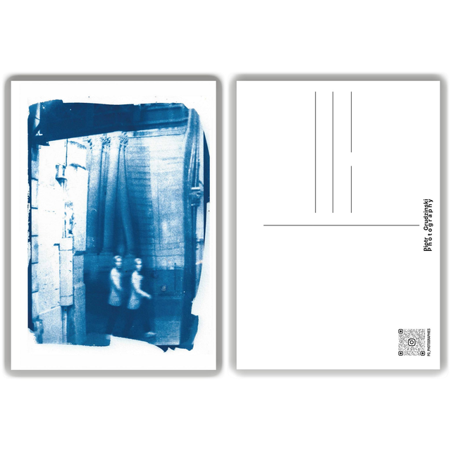 "Les jumelles" - Cyanotype - Carte postale A6