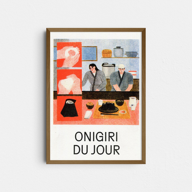 Onigiri du jour (risographie format A5)