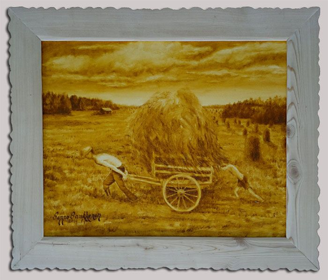 05. Heinänkorjuu sota-aikana (50x60 cm)