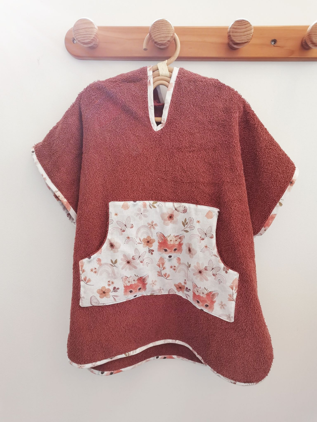 Poncho de bain Moka Terracotta