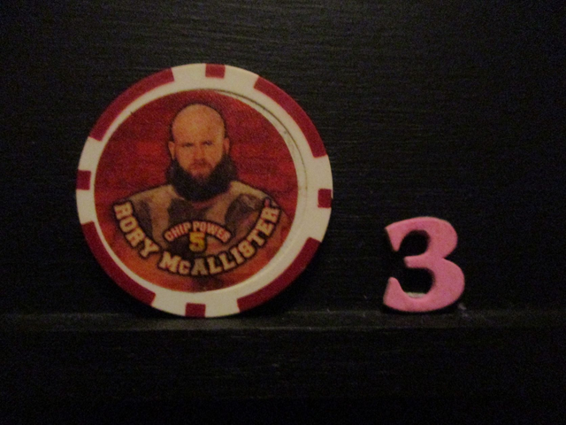 Rory McAllister - Chip Power 5 Original Wrestling Chipz (3)(SEE PIC)
