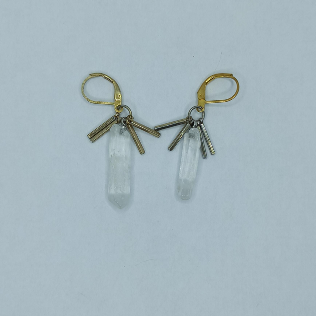 Dormeuses - Cristal de roche 