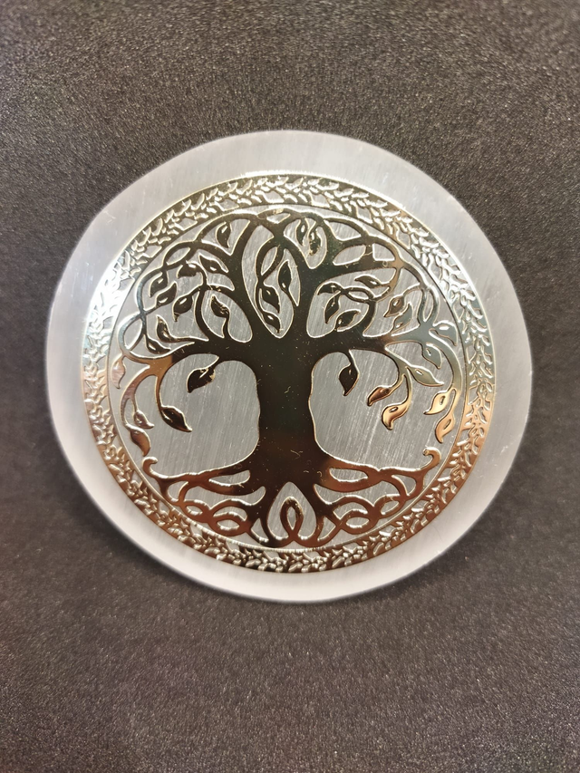 Arbre de vie sur plaque de sélénite
