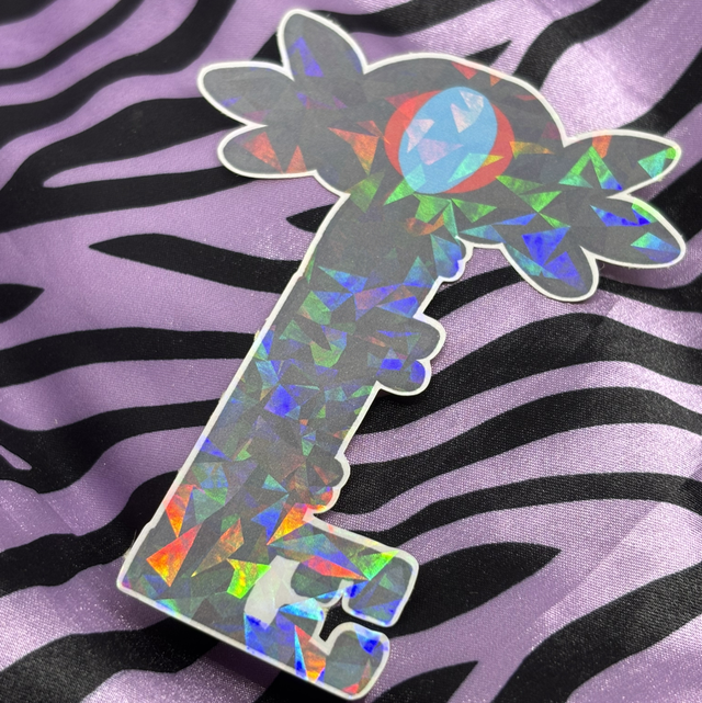 large hazbin hotel key sticker 