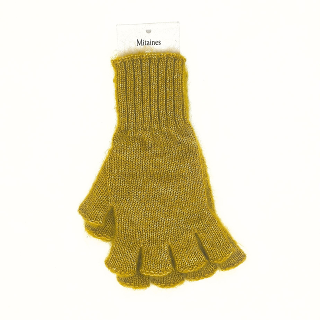 Mitaines avec doigts Mohair et Soie