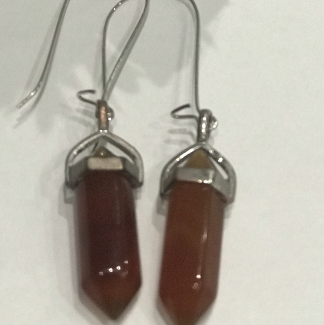 Brown Dangling Earrings-BDE865B