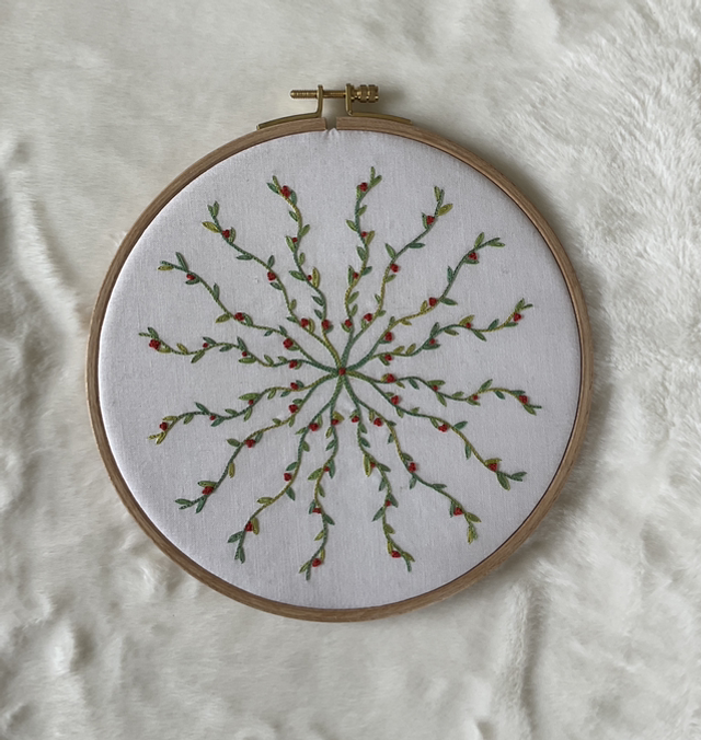 Kit broderie traditionnelle * Soleil Fleuri *