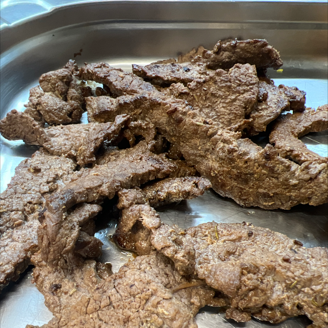 Fleisch streifen wrap