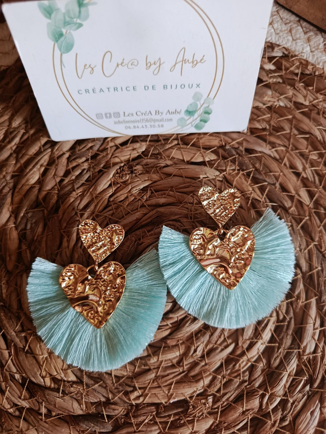 BO MINI BOHEME COEUR GOLD MARTELE/ BLEU AZUR 0000012