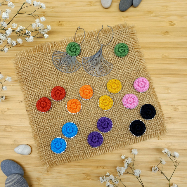 Boucles d&#039;oreille 3 en 1 - Gingko