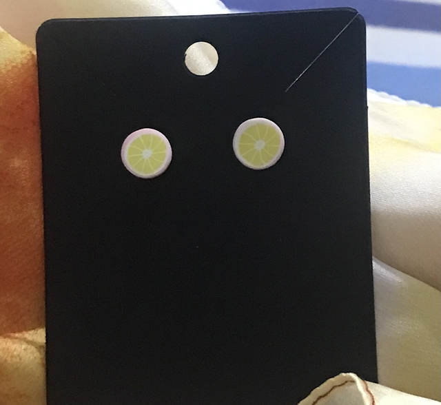 Children Yellow Earrings - Non Metal - CYE09