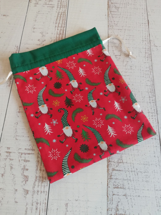 Reusable Eco-friendly Gift Bags - Medium Tall Festive 