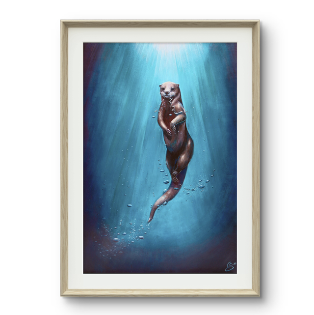 Tirage d&#039;art Loutre