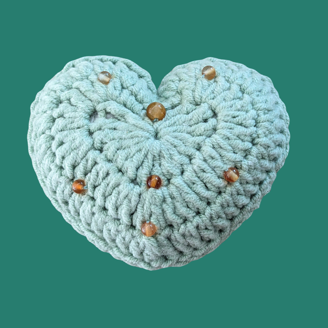 Stop-pensée "Cœur, cornaline"