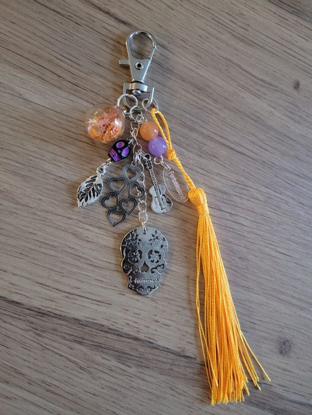 Ne m'oublies pas - Bijou de sac argenté  