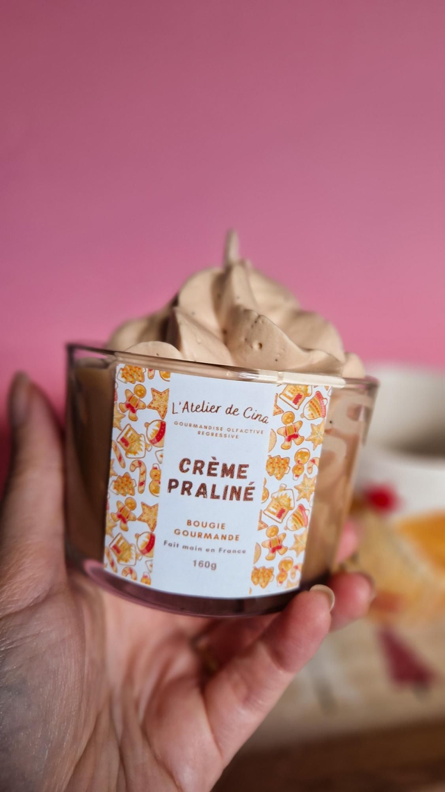 Crème Praliné - Bougie gourmande parfumée