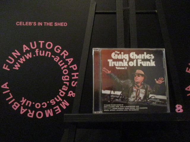 Craig Charles - 'The Craig Charles Trunk Of Funk Volume 2' Authentic Autographed Album Cover (8)