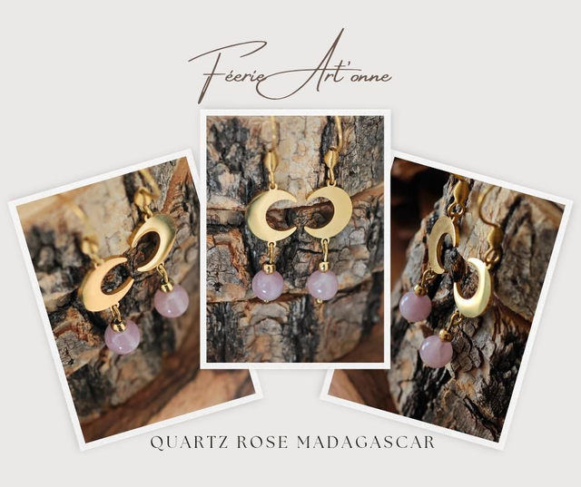 Quartz rose Madagascar 