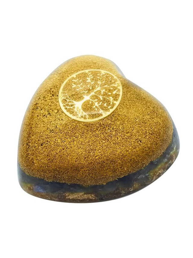 Orgonite coeur ~ Labradorite Abre de Vie 