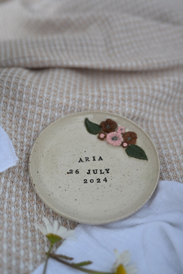 CUSTOM Birth-day Cake Slice Plate